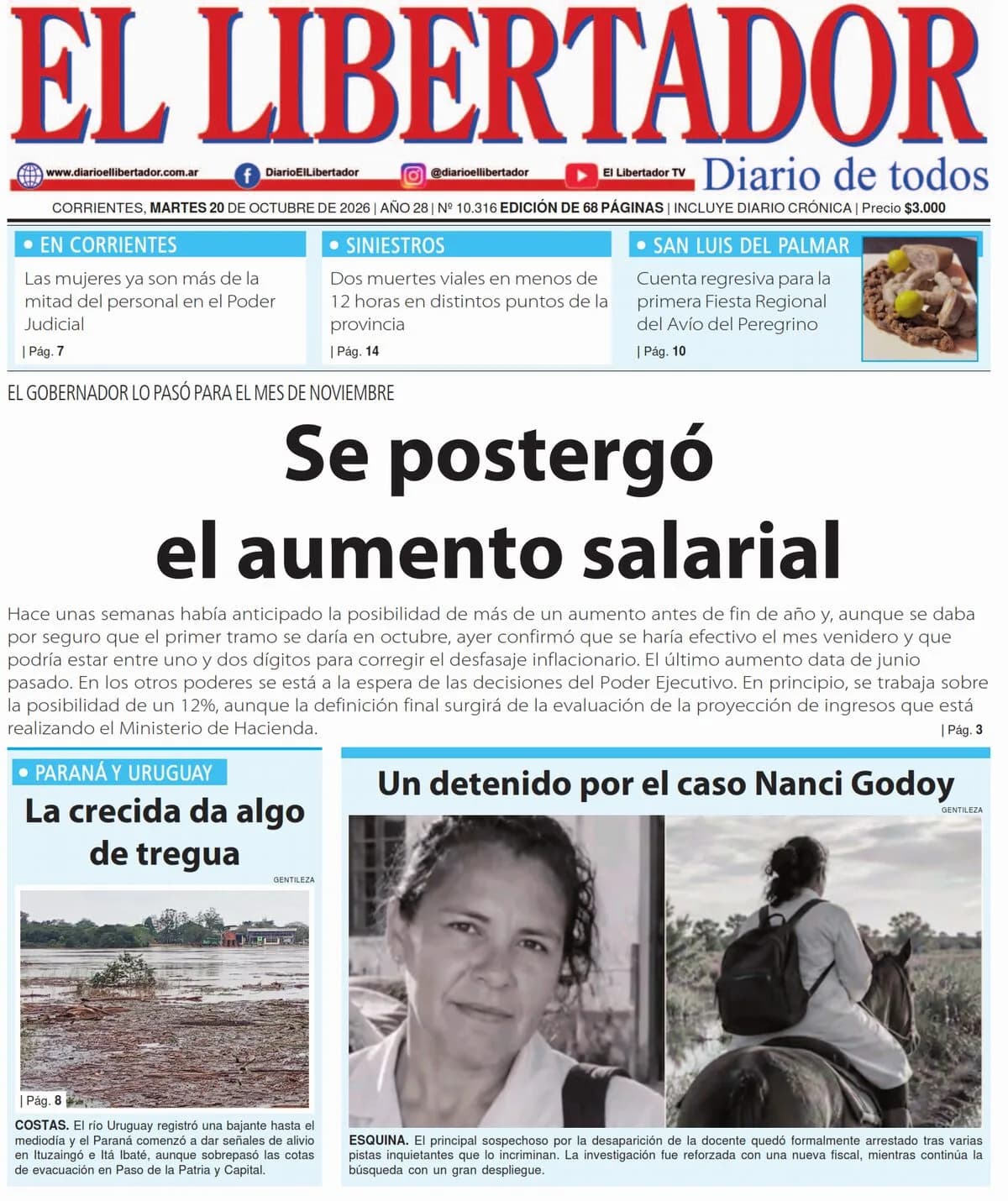 Diario Digital 20 de octubre de 2026