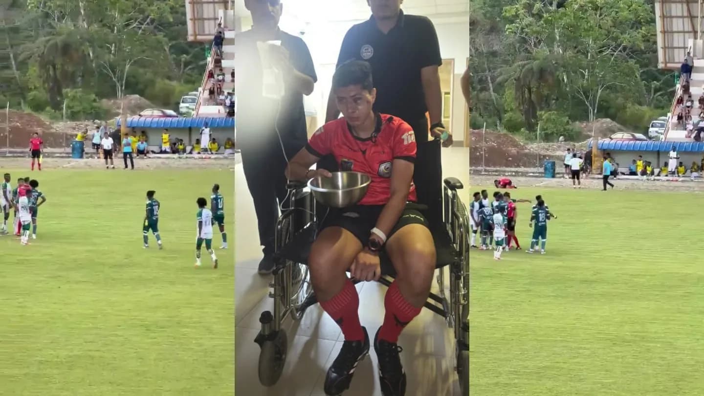 Escándalo en Ecuador: un futbolista le tiro un piedrazo a un árbitro y lo mandó al hospital - TyC Sports