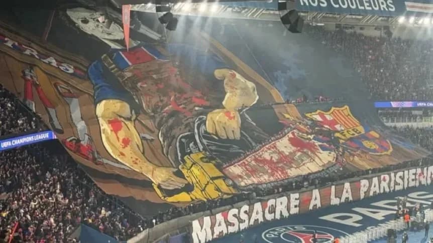 Escándalo en la Champions: la brutal bandera contra Barcelona que podría costarle caro al PSG - TyC Sports