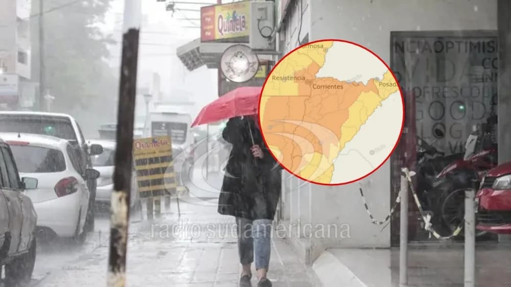 Alerta naranja por tormentas para gran parte de la provincia