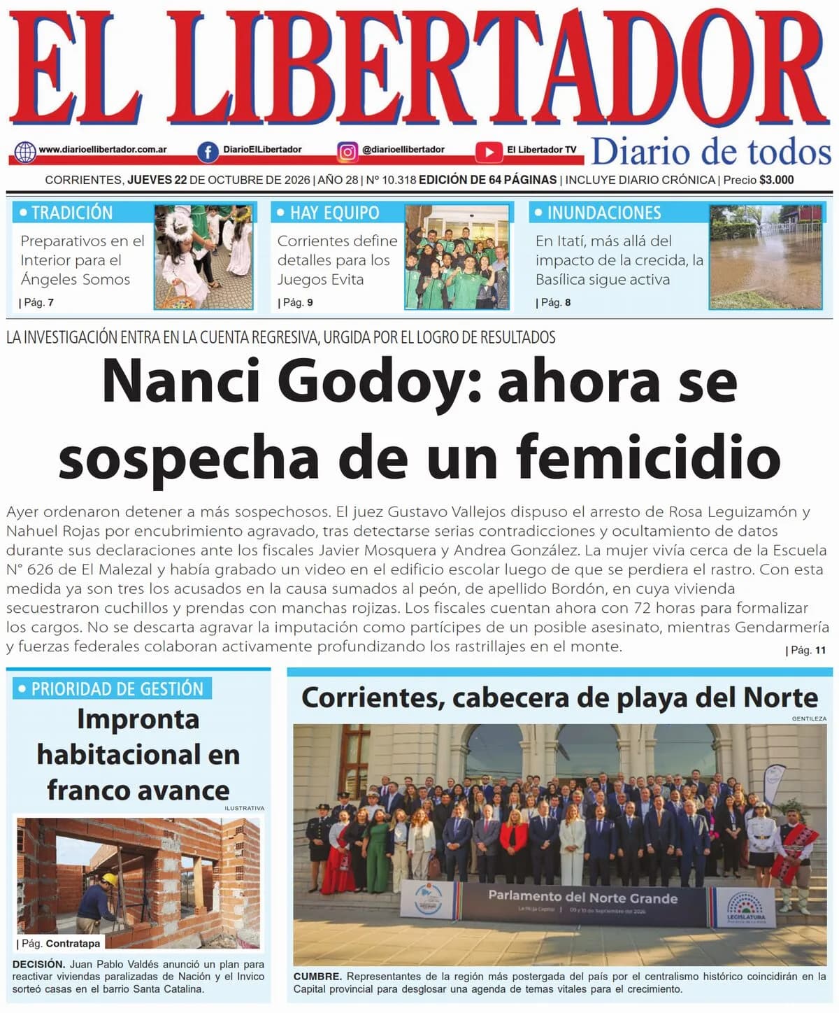 Diario Digital 22 de octubre de 2026