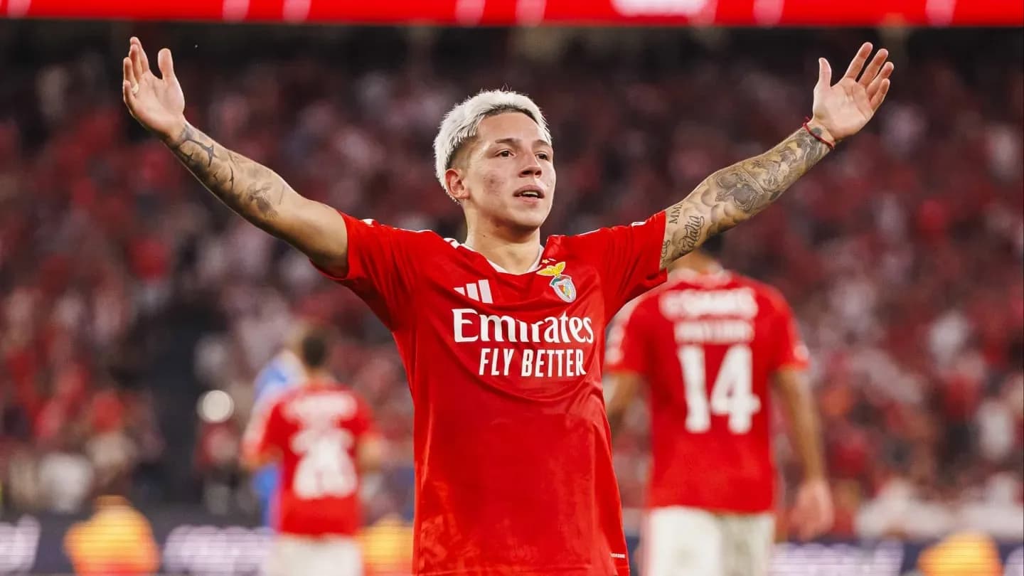 Prestianni ingresó sobre el final y selló la goleada de Benfica: la tremenda racha que extendió  - TyC Sports
