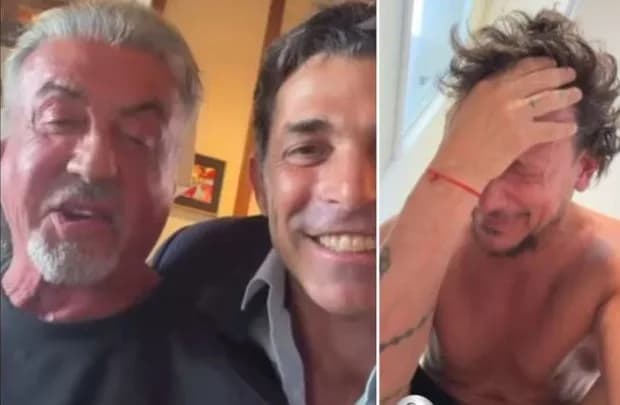 Nico Vázquez habló por videollamada con Sylvester Stallone y lo invitó a ver "Rocky" en Argentina
