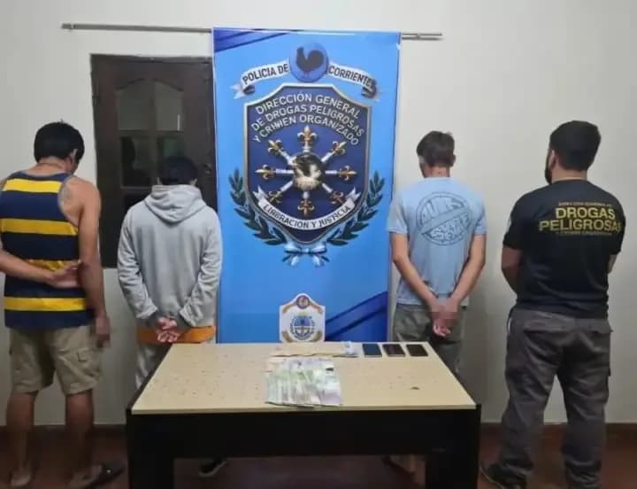 Golpe al narcomenudeo: incautan 170 dosis de cocaína y detienen a tres personas