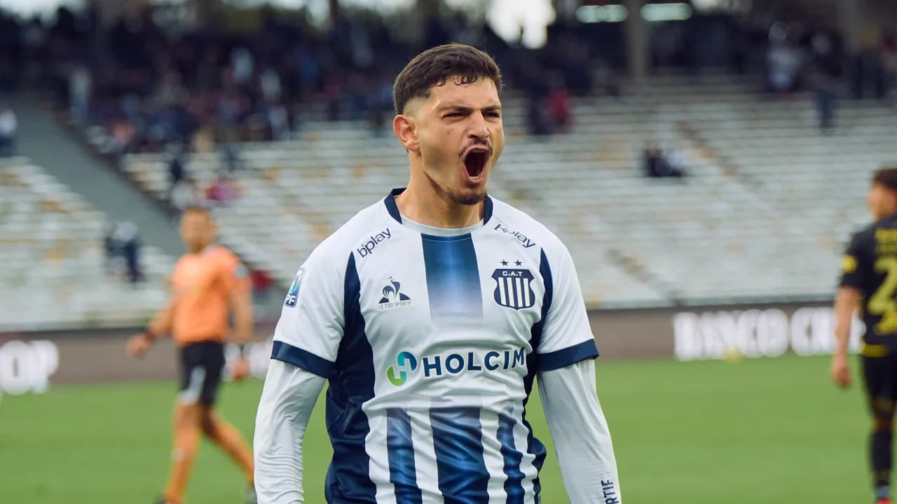 Gol del "Canario" Álvarez Martínez para Talleres contra Defensa y Justicia