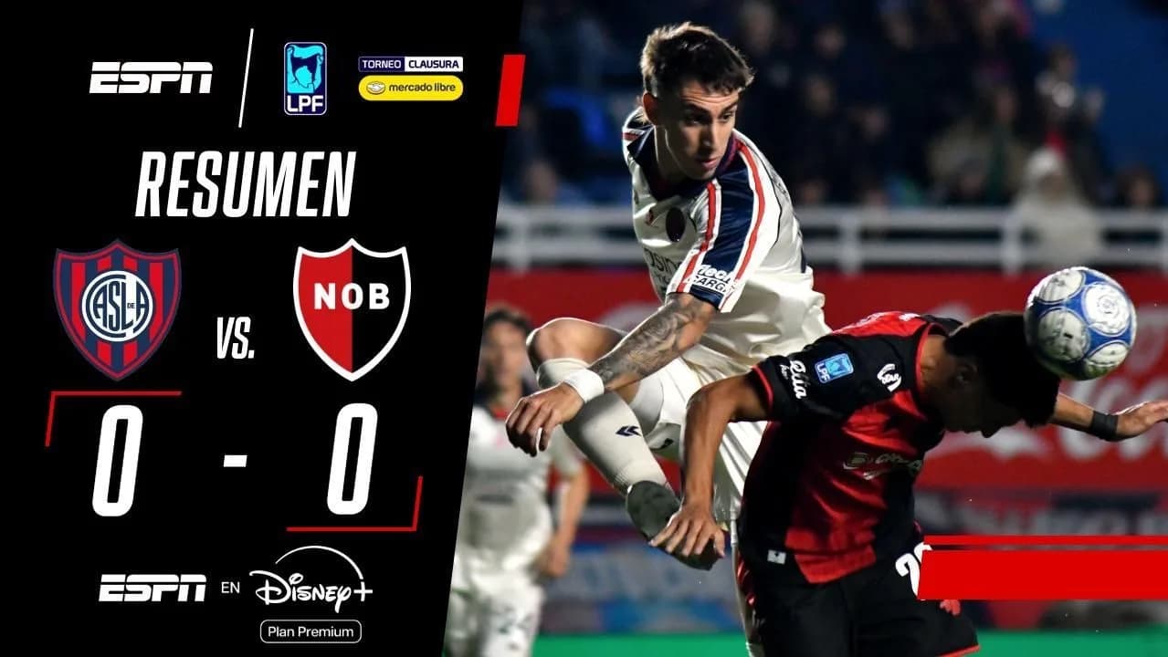 VIDEO: resumen de San Lorenzo vs. Newell's en el Torneo Clausura 2026