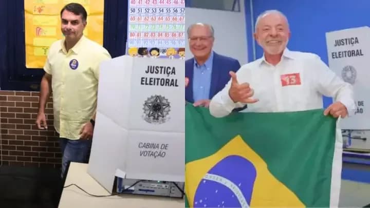 Lula y Flávio Bolsonaro votaron en el balotaje y cruzaron fuertes declaraciones