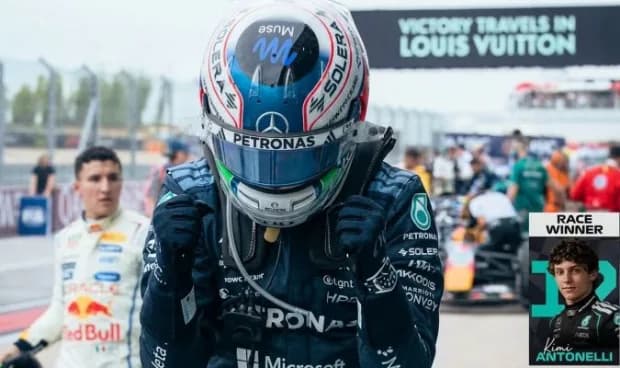 F1: Kimi Antonelli aplastó en Estados Unidos y es casi campeón