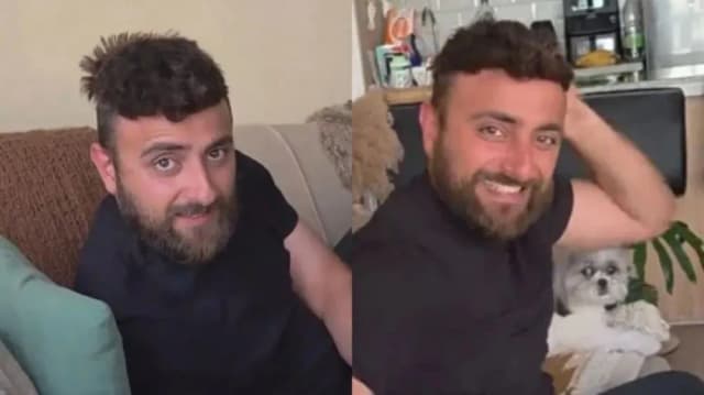 Tuvo un percance capilar, su novia lo grabó y las redes estallaron
