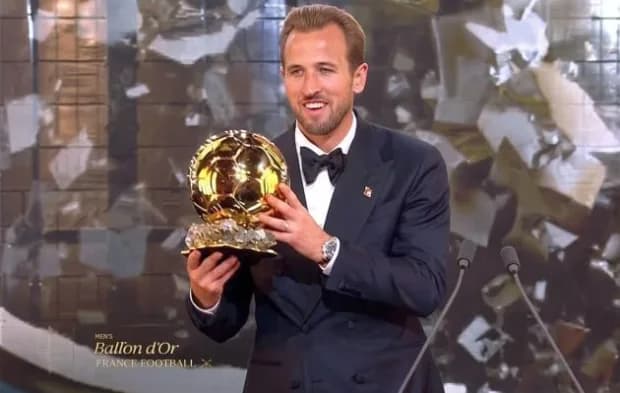 Balón de Oro: Harry Kane se quedó por primera vez con el premio al mejor futbolista de la temporada