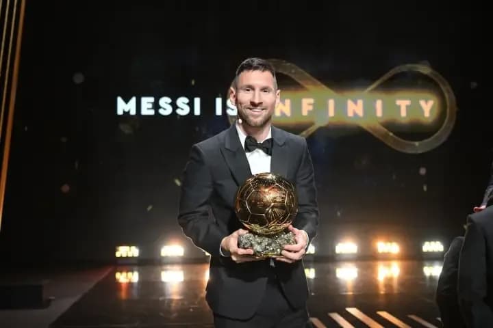 Messi quedó quinto en el Balón de Oro