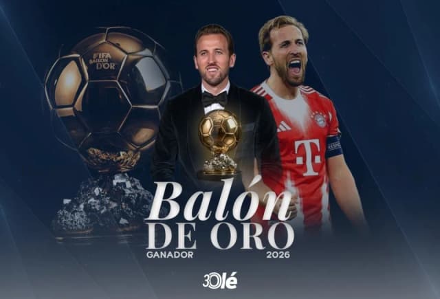 No fue para Messi: Harry Kane es el Balón de Oro 2026