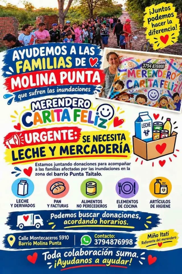 Solidaridad popular: un alivio para la desesperación de familias inundadas