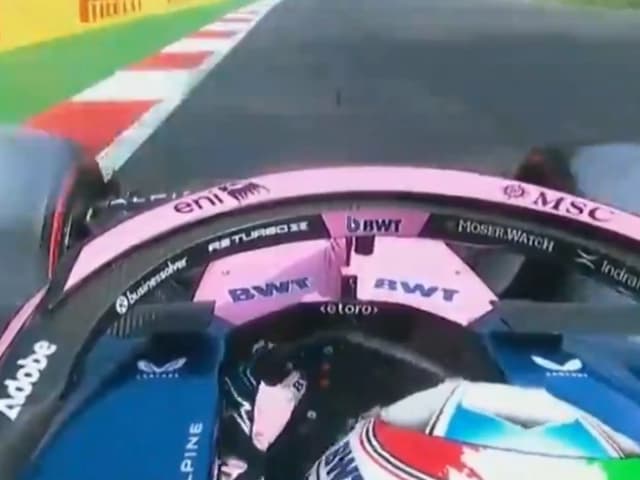 Video: el novato de Alpine se despistó con el auto de Colapinto en México