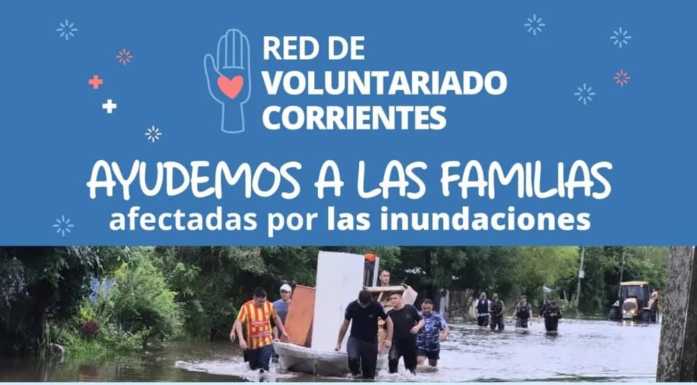 La Red de Voluntariado lanzó una colecta para familias inundadas