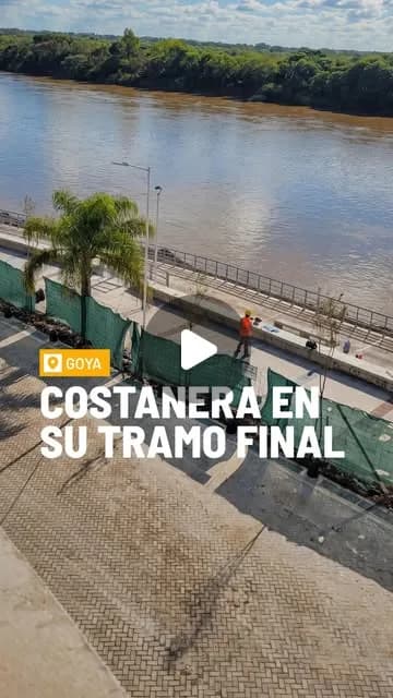 "Cada vez falta menos para disfrutar la nueva costanera de Goya y la renovada Plaza Italia Recuperamos un espacio emb...