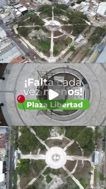"Muy pronto, vecinos y turistas van a poder disfrutar de la Plaza Libertad totalmente renovada.