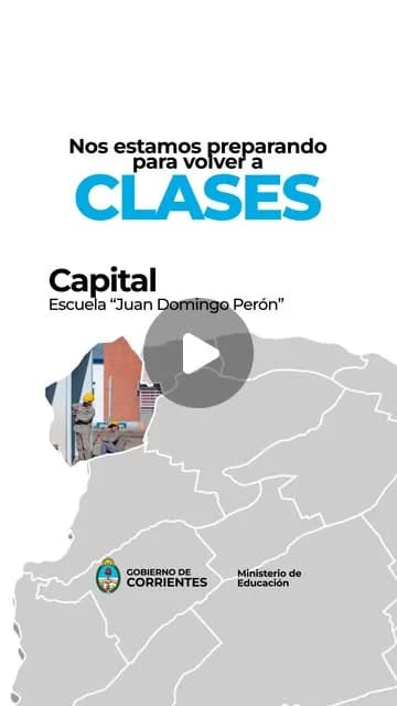 "Ponemos a punto nuestras escuelas para el inicio del ciclo lectivo 2026 Avanzan las obras en la Escuela Juan Domingo...