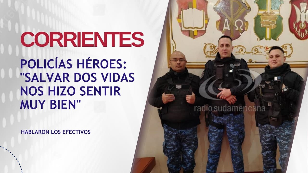 Portada de video: Policías héroes: Salvar dos vidas nos hizo sentir muy bien