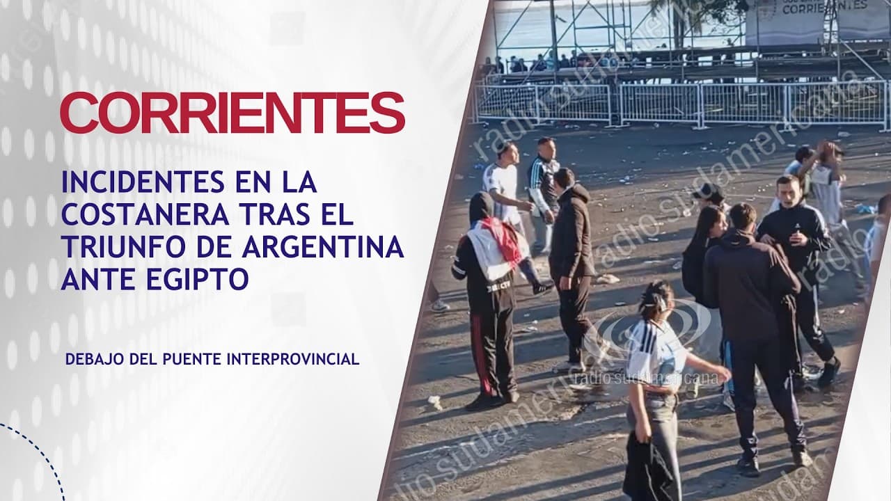 Portada de video: Incidentes en Corrientes tras los festejos: solo dos demorados por los disturbios