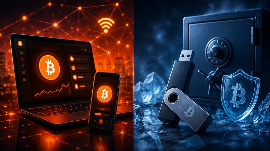 Qué es una billetera cripto fría, qué diferencia hay con las hot wallets y cómo se accede a bitcoins