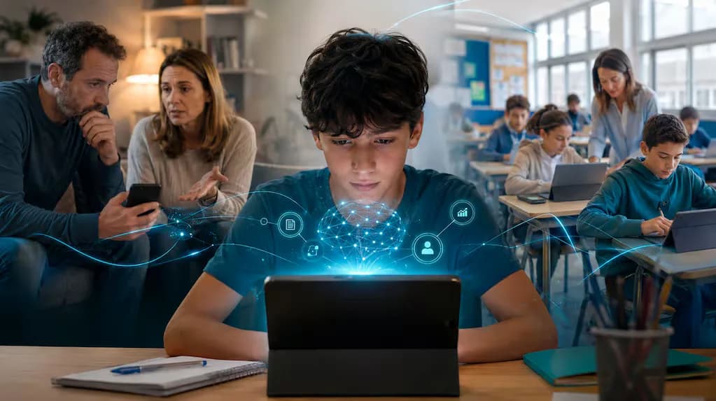 Informe: la inteligencia artificial ya modificó vínculos entre familias, jóvenes y escuelas en Argentina