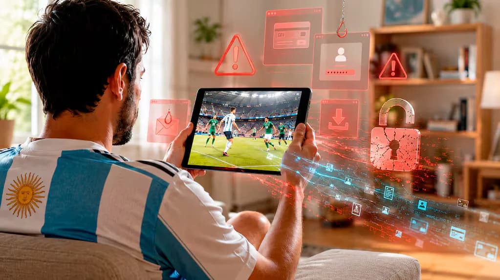 Aumentan las estafas y robos de información por el uso de apps ilegales para ver los partidos de la Selección