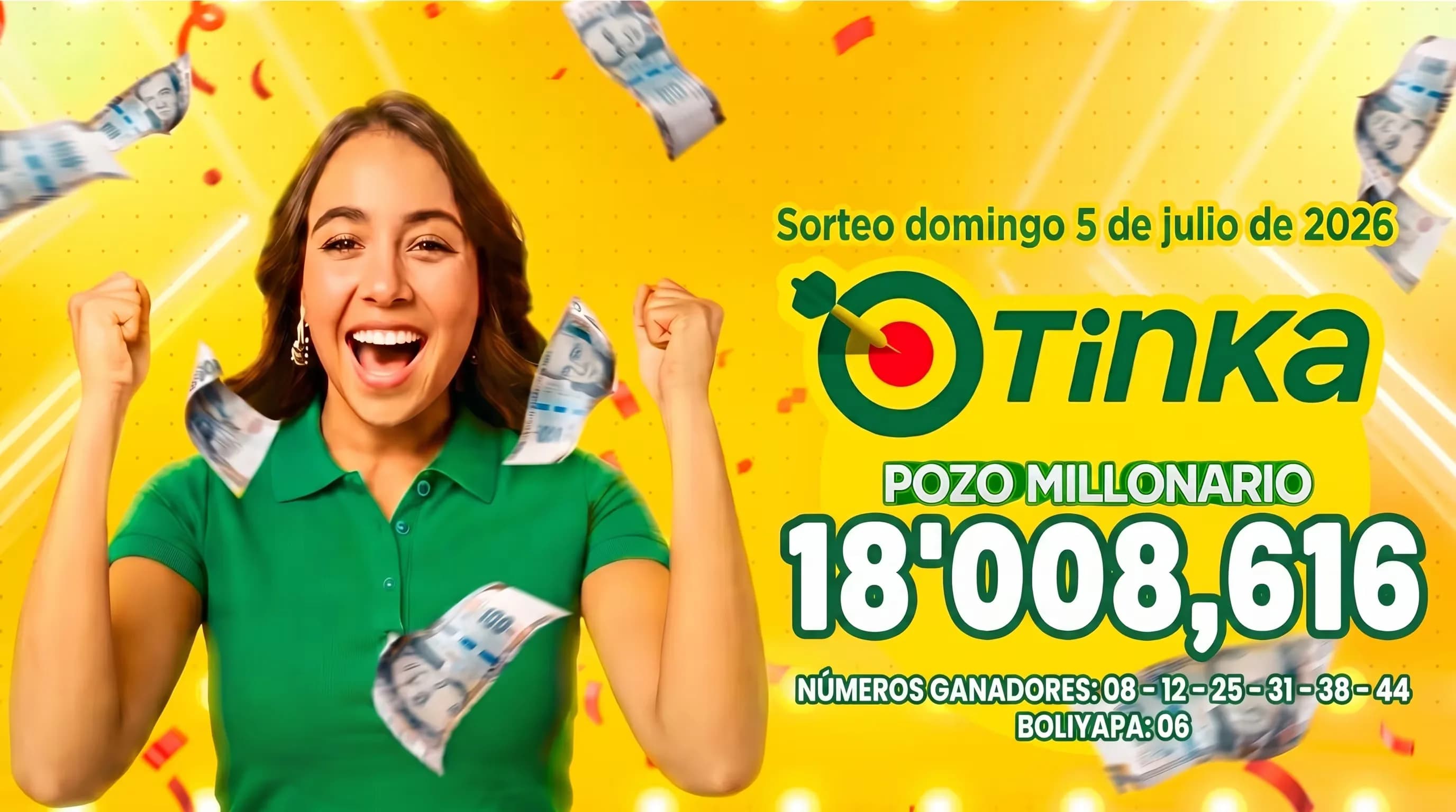 La Tinka del 5 de julio de 2026: estos fueron los números ganadores del sorteo