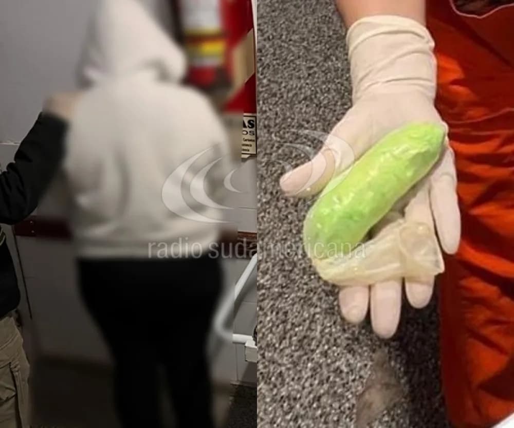Chaco: mujer llevaba droga dentro de sus partes íntimas y fue detenida