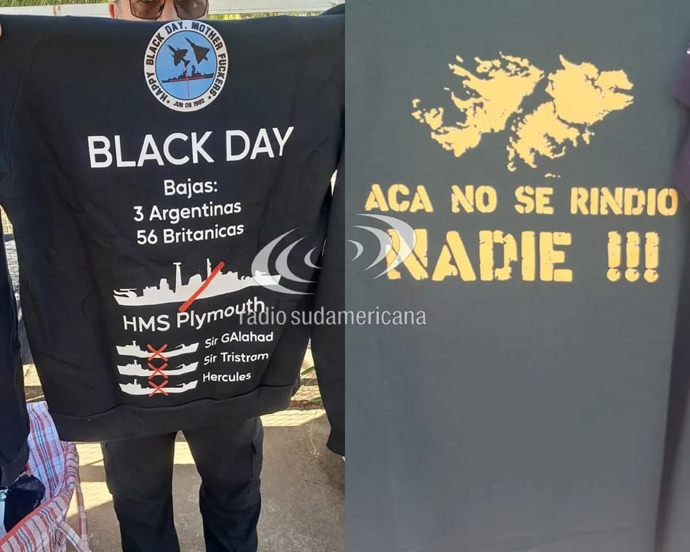 Portada de video: Antes del partido con Inglaterra: vende remeras en homenaje a Malvinas