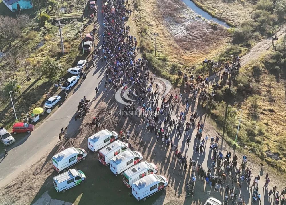 A qué hora llegarían los peregrinos de San Luis del Palmar a Itatí