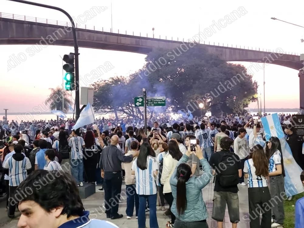 Demorado por pegarle un botellazo a otro hombre en los festejos de la Costanera