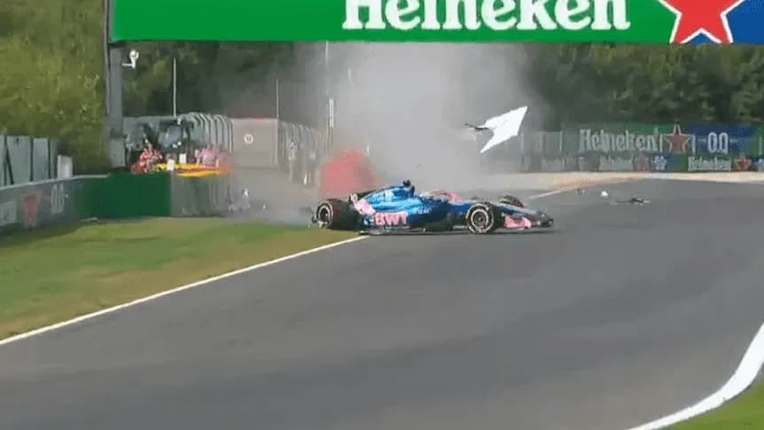 Durísimo accidente y auto destrozado para Gasly en el GP de Bélgica - TyC Sports