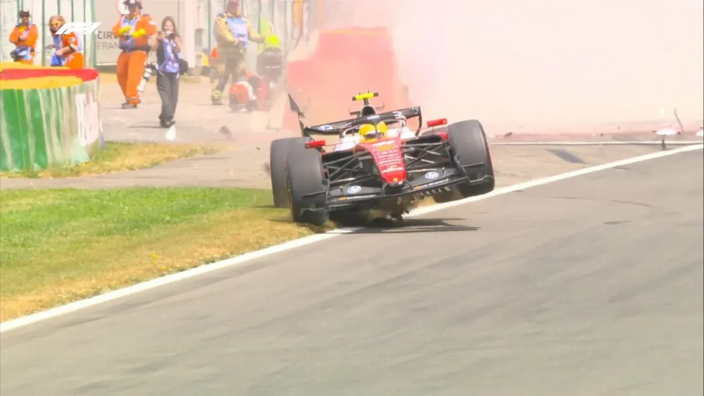 El durísimo golpe de Hamilton en el GP de Bélgica que encendió las alarmas en Ferrari: ¿llega a la qualy? - TyC Sports