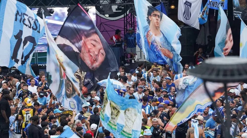 Argentina copó Nueva York y el Times Square quedó chico