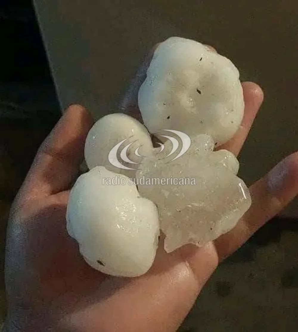 Granizo en Ituzaingó y Bella Vista y más de 120 milímetros de lluvia