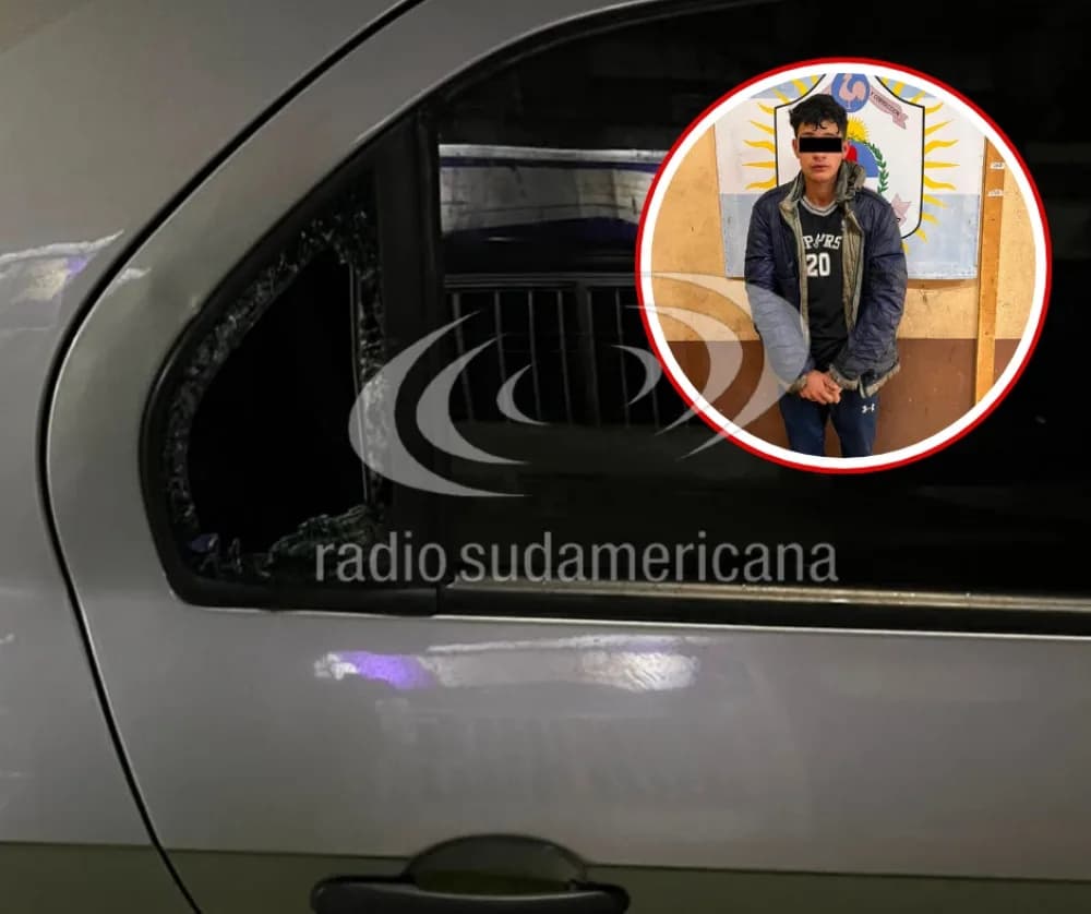Intentó escapar por los techos tras violentar autos y terminó detenido