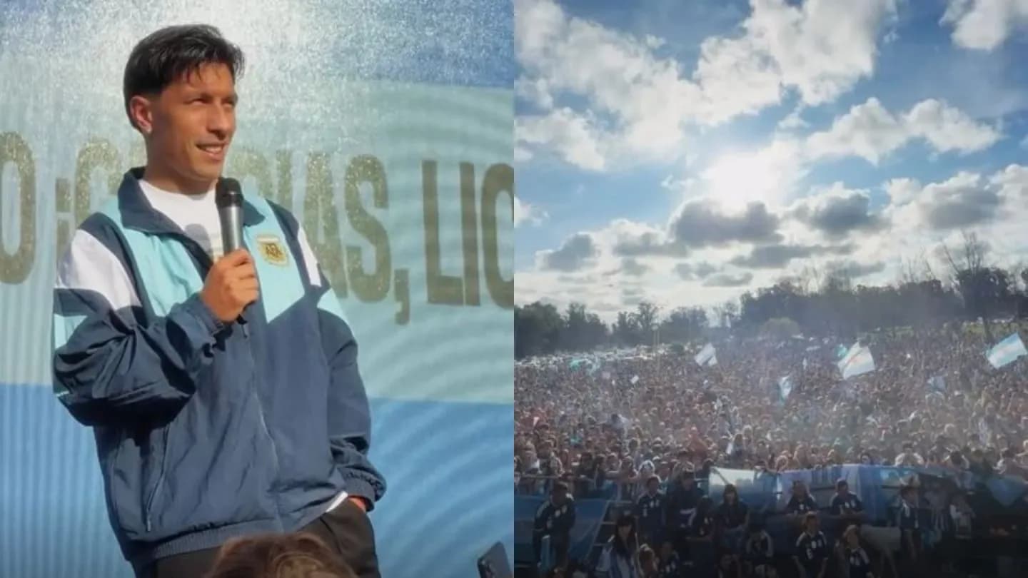 El tremendo recibimiento para Lisandro Martínez en Gualeguay - TyC Sports