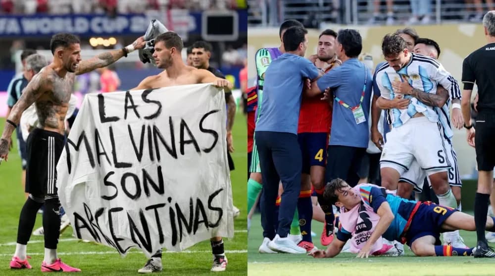 La FIFA abrió un expediente disciplinario contra Argentina por la bandera de Malvinas