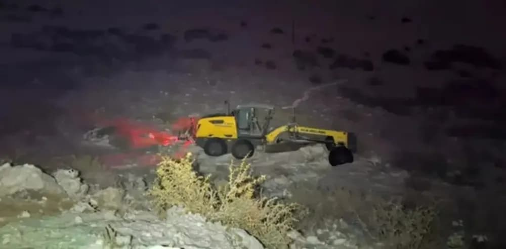 Un operario que despejaba nieve de la ruta murió tras desbarrancar 50 metros