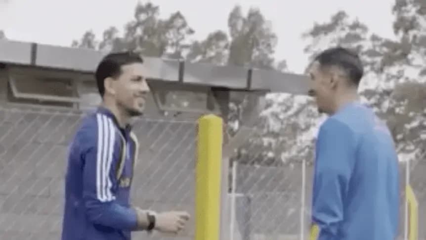 La imagen que paralizó Rosario: Paredes y Di María juntos a horas del Boca-Newell's - TyC Sports