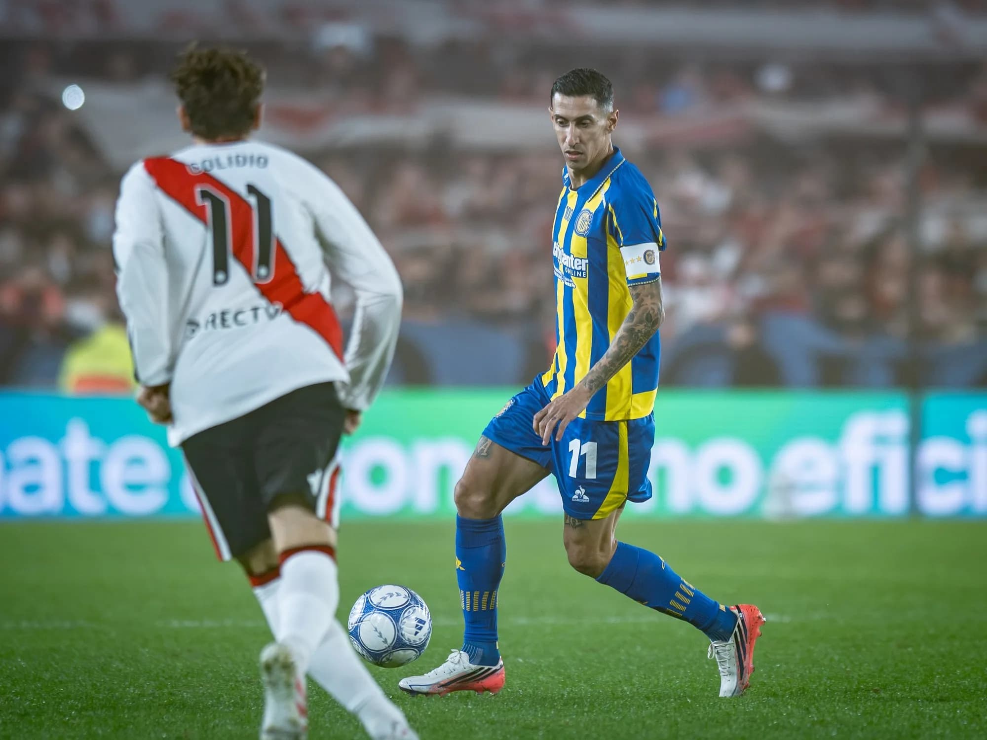 El partido de Di María contra River: pase de hombrito, lujos y habilitaciones