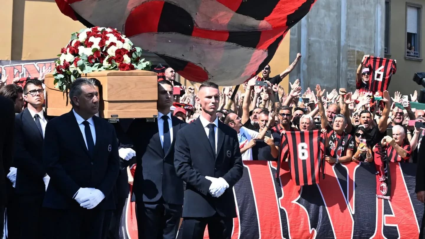 Con miles de hinchas y figuras, el mundo despidió a Franco Baresi - TyC Sports