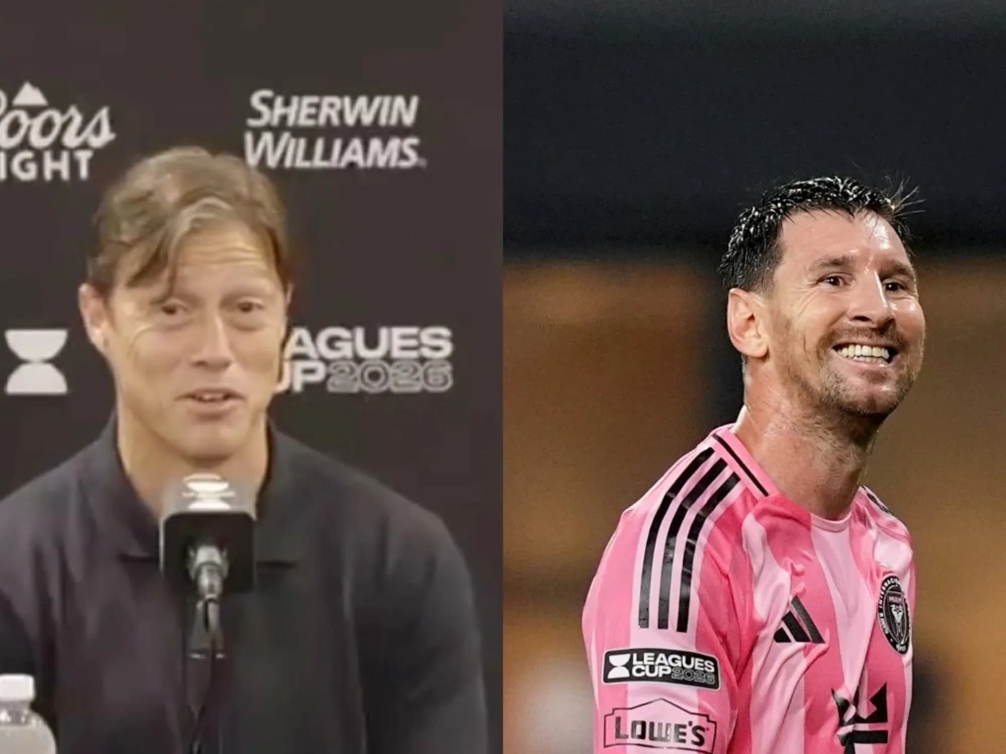 La broma de Almeyda antes del partido contra Messi en la Leagues Cup: "¿No podía haber seguido de vacaciones?"