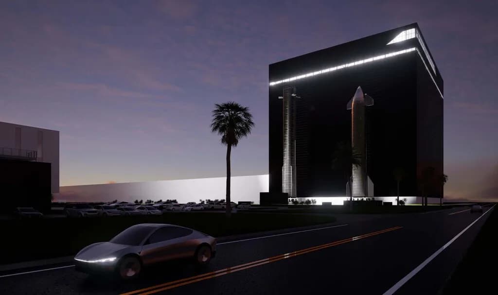 24 zonas de trabajo, grúas de 400 toneladas y casi 116 metros de altura: SpaceX está levantando otra megaestructura en EEUU