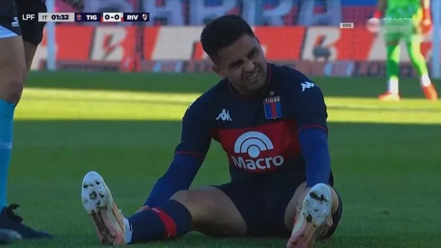 El Pity salió al minuto ante River: qué le pasó al volante de Tigre - TyC Sports