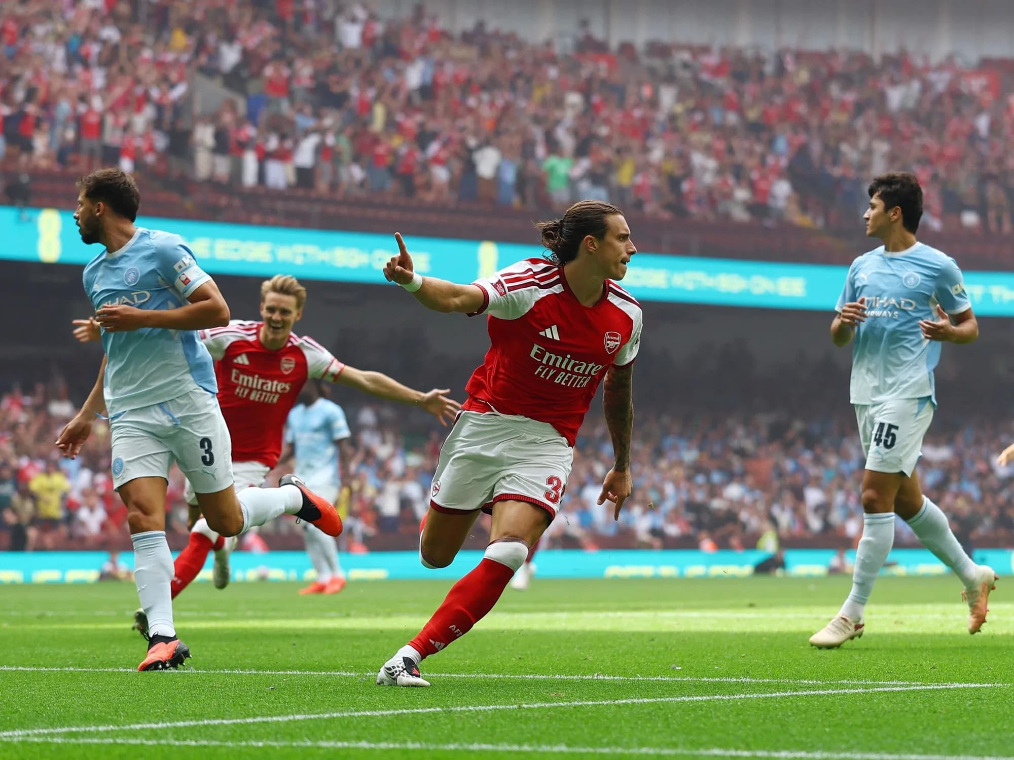 Video: Arsenal sorprendió al Manchester City por la Community Shield con un gol a los ¡23 segundos!