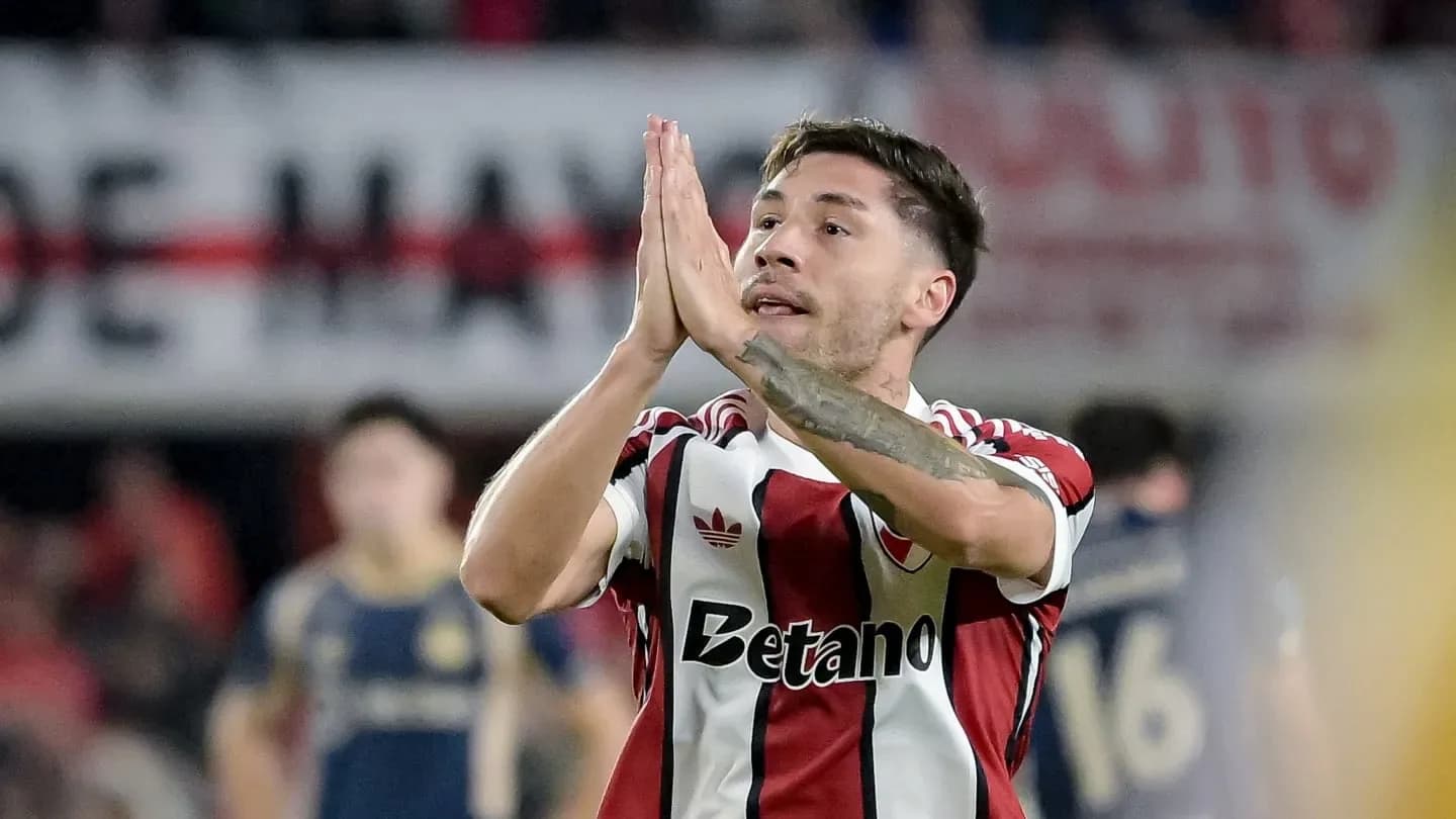 Montiel cortó una sequía de 399 minutos sin convertir de River y se retiró lesionado - TyC Sports