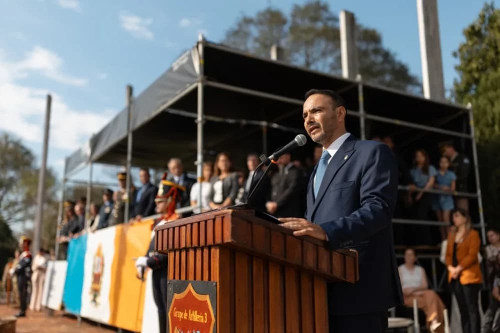 Valdés homenajeó a San Martín en Yapeyú a 176 años de su muerte
