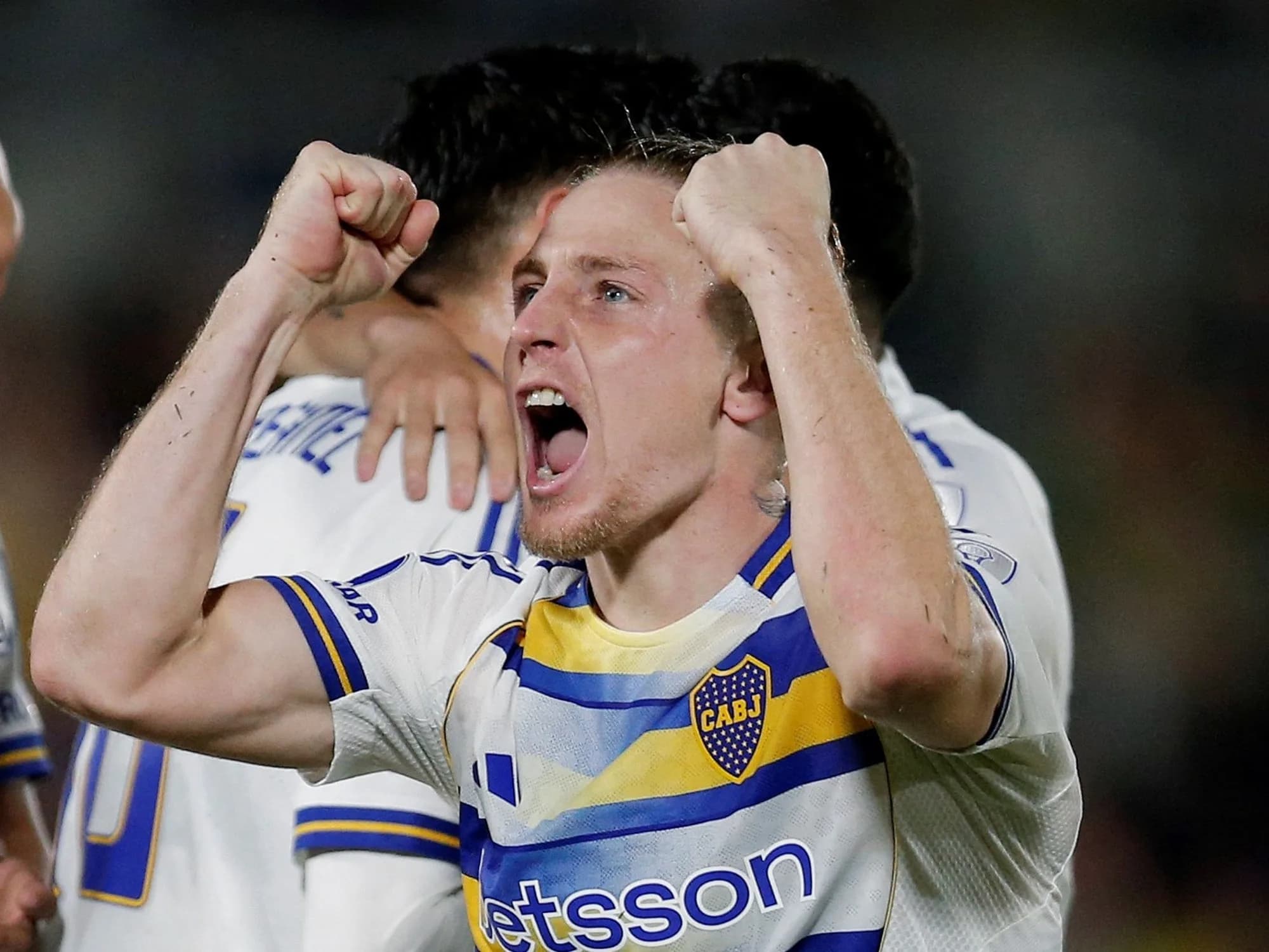Ascacibar, el mejor nueve del momento: otro gol para Boca ante Recoleta y cinco gritos en seis partidos